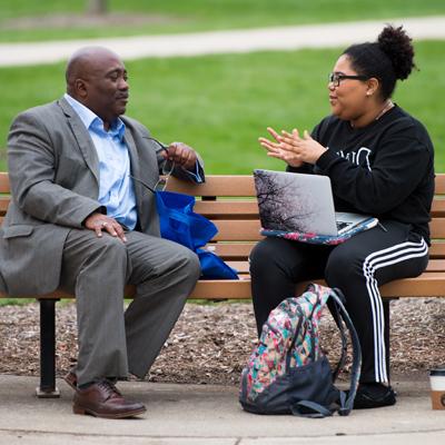 Alumnus mentors a student